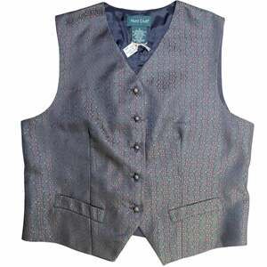 Vintage 90s Hunt Club Paisley Vest Waistcoat Sz M Dark Academia Retro Heritage